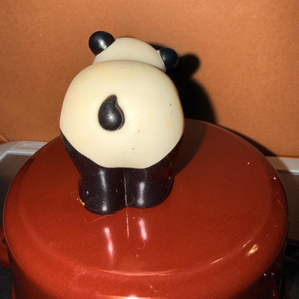 Fisher Price Little People Panda Bear Kids OS Black White Good 2002 Mattel Toy